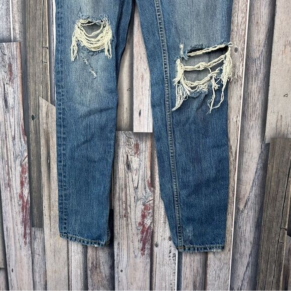 🔸BUNDLE ONLY🔸|EUC| ZARA Relaxed Fit Distressed Boyfriend Jeans - Picture 4 of 7